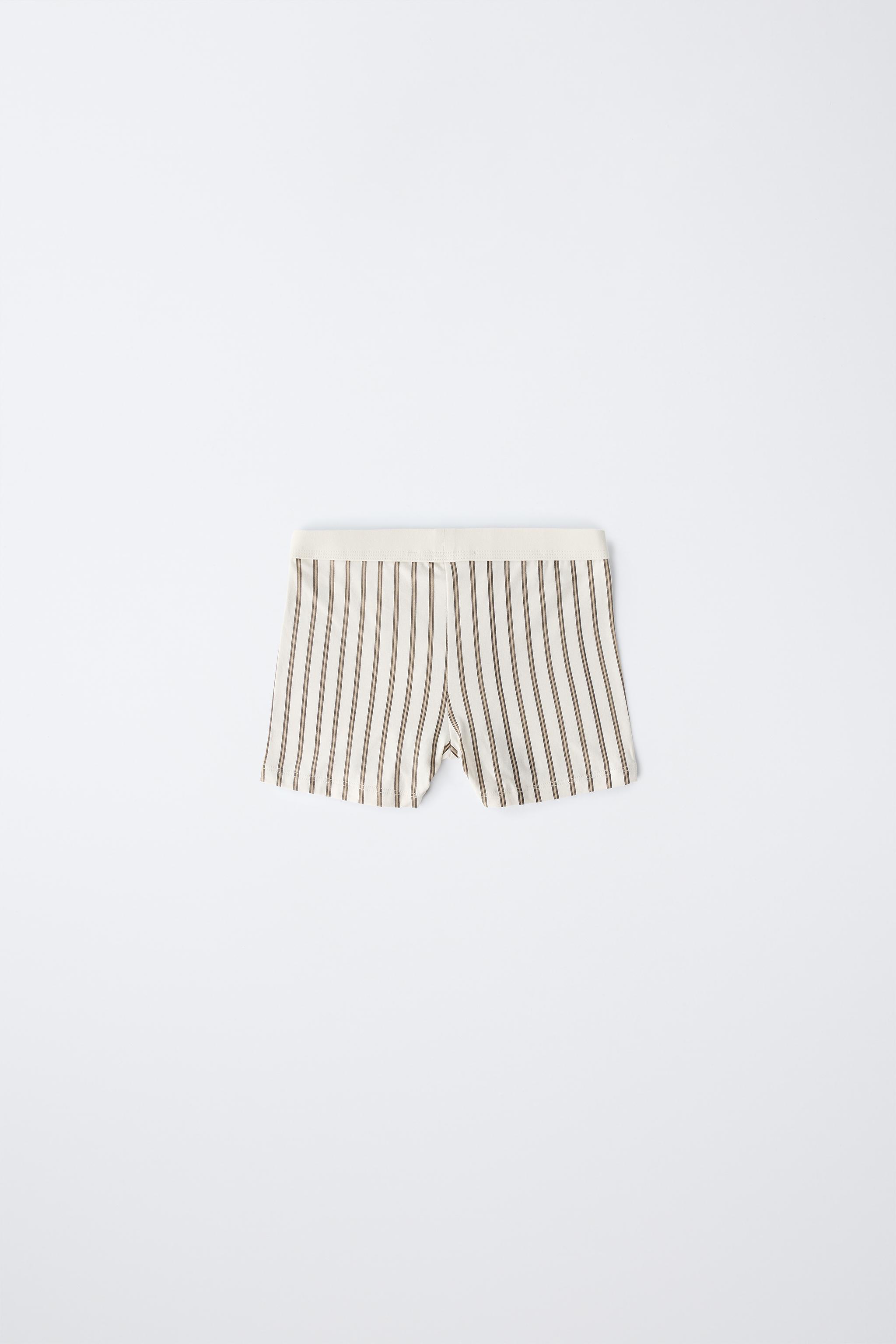 AGES 6-14 / FIVE-PACK OF STRIPED BOXERS